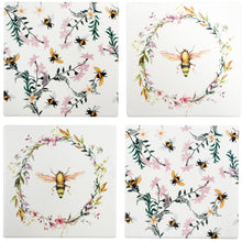 Load image into Gallery viewer, Coasters - Pretty Bees
