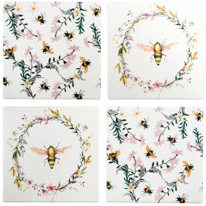 Coasters - Pretty Bees
