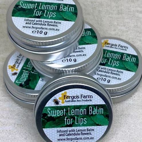 Fergo's Farm - Sweet Lemon Balm for Lips 10g tin